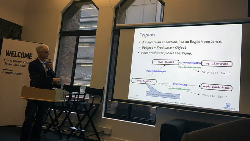 Michael Uschold explaining triples in data