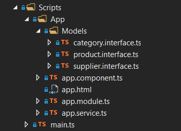 CRUD App folder structure